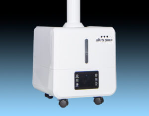 White floor mounted ultrasonic humidifier