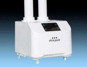White floor mounted ultrasonic humidifier