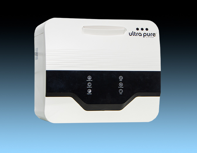 White floor mounted ultrasonic humidifier